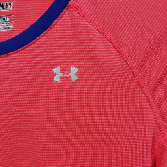 Under armour striped short sleeve athletic top - Picture 2 of 7